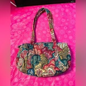NWOT BOHO GLORIA RAE LADY LOVE GIFTS VINTAGE FLORAL MULTI-COLORED QUILTED TOTE!